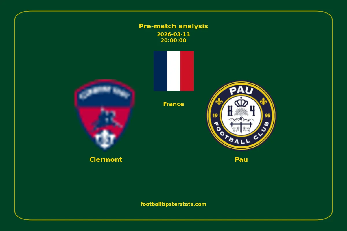 Pre-match analysis: Clermont vs Pau on 2026-03-13