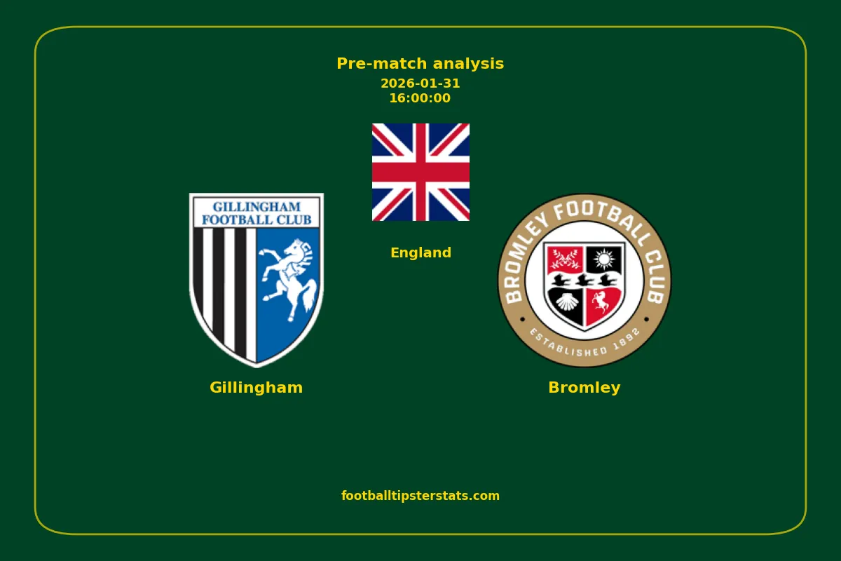 Pre-match analysis: Gillingham vs Bromley on 2026-01-31