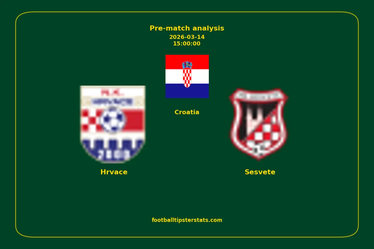 Pre-match analysis: Hrvace vs Sesvete on 2026-03-14