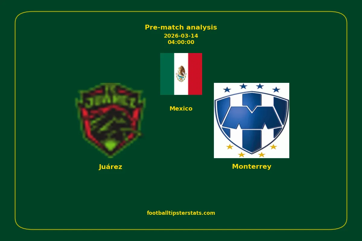 Pre-match analysis: Juárez vs Monterrey on 2026-03-14