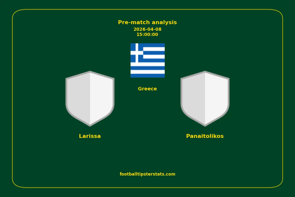 Pre-match analysis: Larissa vs Panaitolikos on 2026-04-08