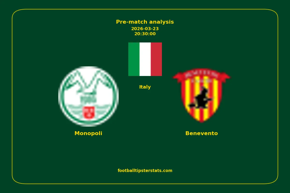 Pre-match analysis: Monopoli vs Benevento on 2026-03-23
