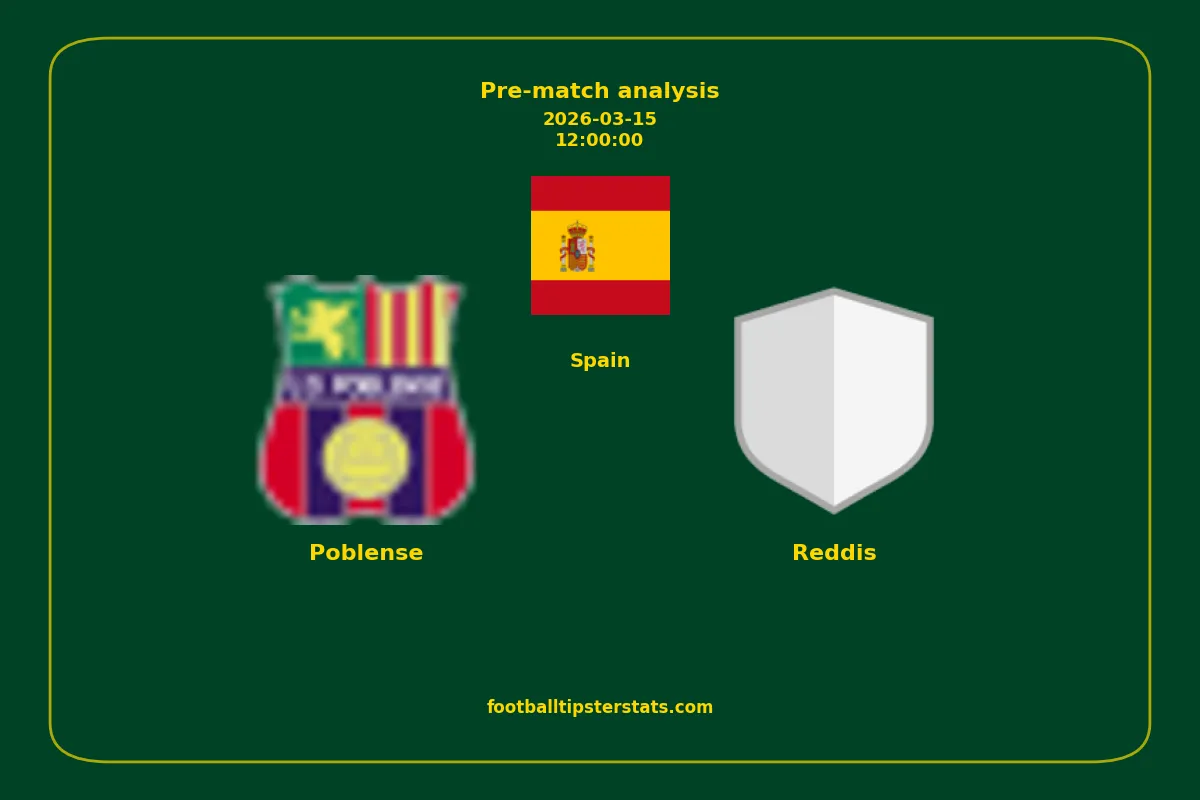 Pre-match analysis: Poblense vs Reddis on 2026-03-15