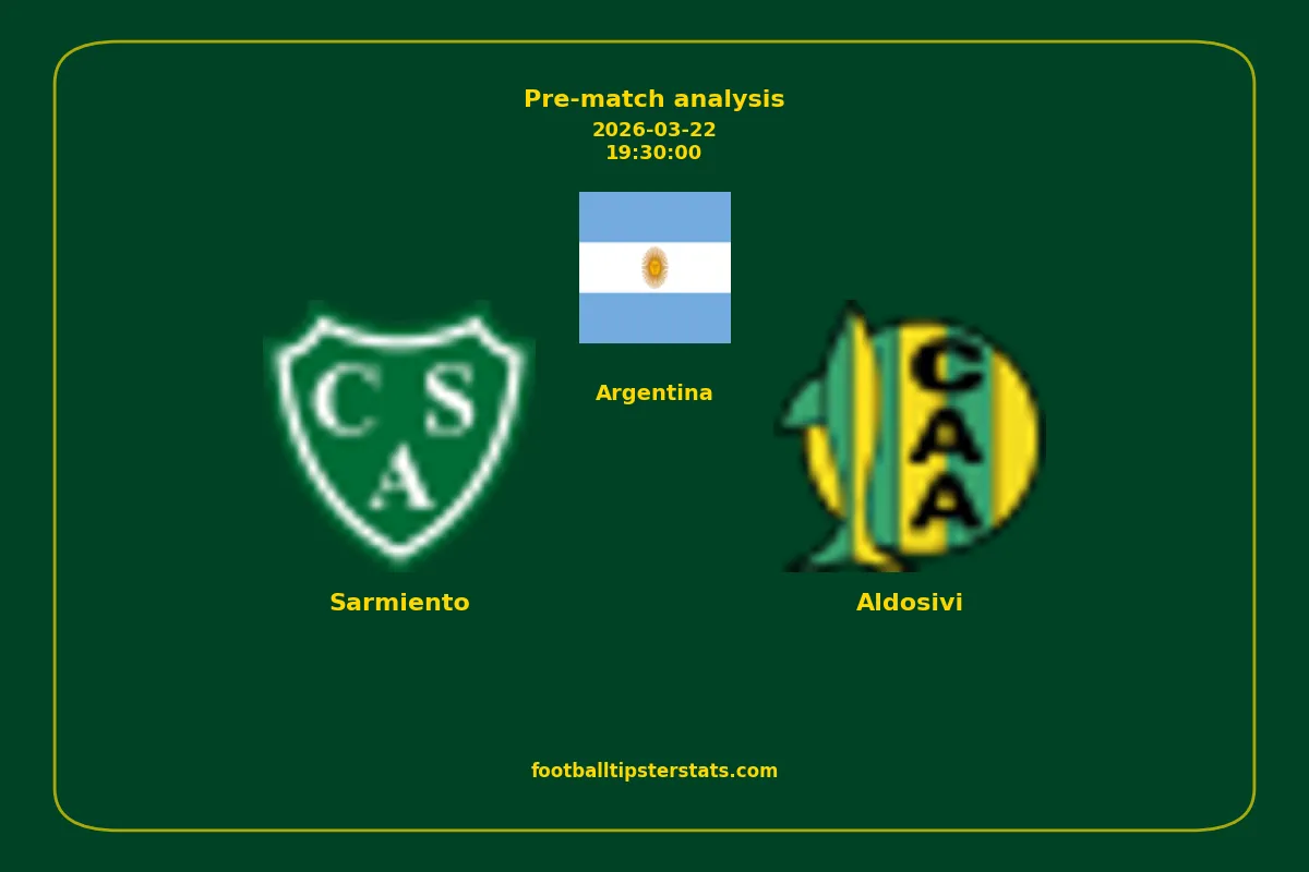 Pre-match analysis: Sarmiento vs Aldosivi on 2026-03-22