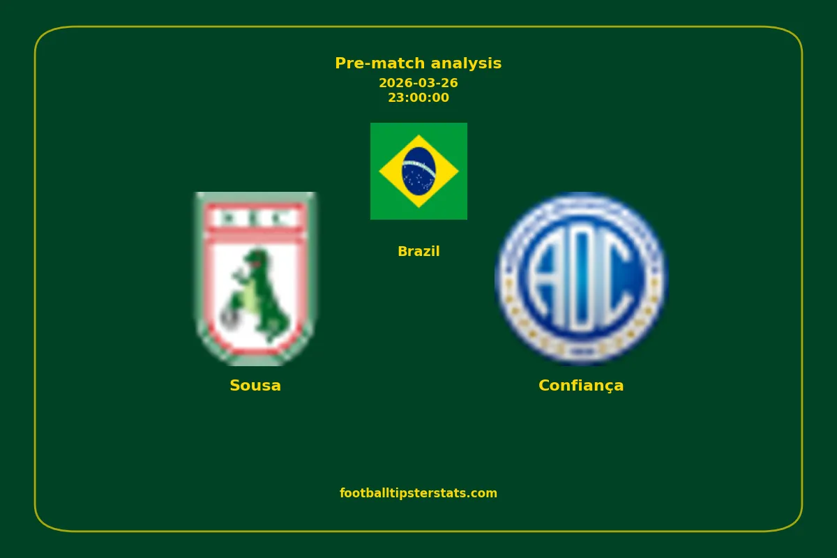 Pre-match analysis: Sousa vs Confiança on 2026-03-26